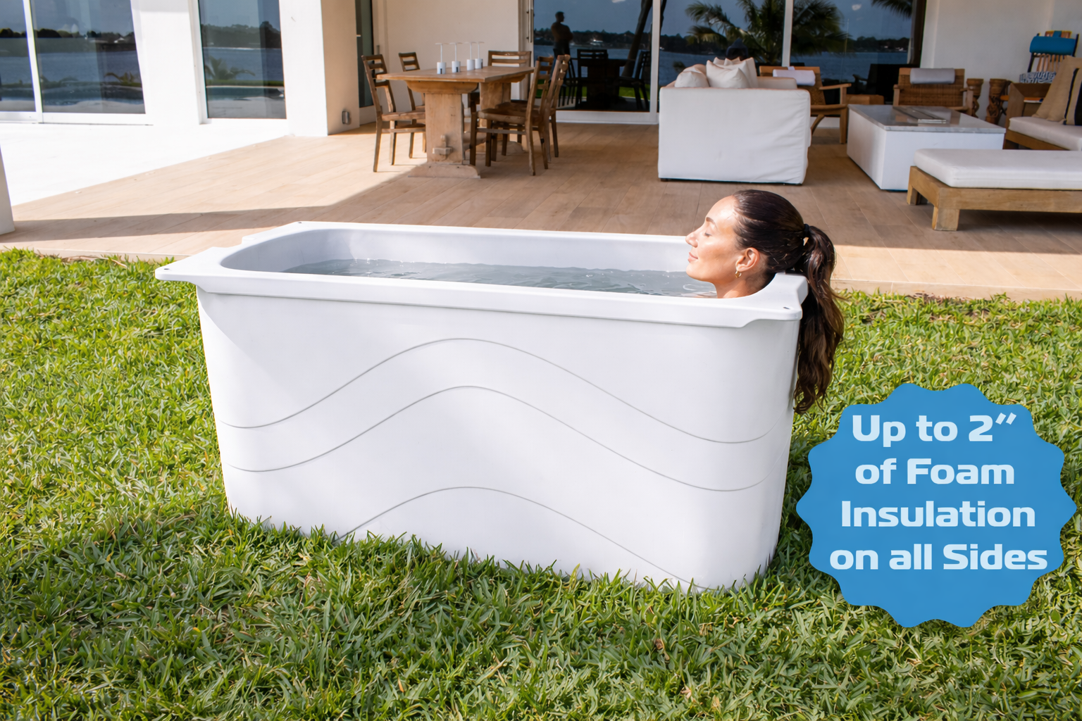 Frozin 400 Cold Plunge Tub — Insulated, Chiller‑Ready (100 Gallons)